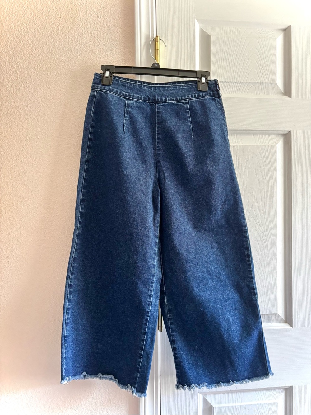 Forever 21 high-rise wide-leg denim culottes Size 28